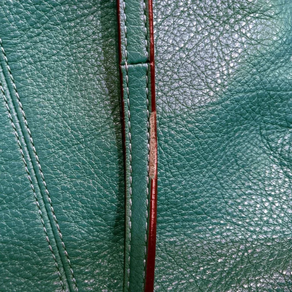 GORGEOUS COACH PARK Small Hobo Crossbody Bag Green Leather Retro Vintage - Picture 8 of 8